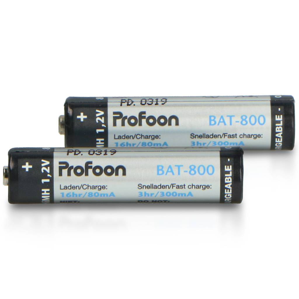 Profoon BAT-800 oplaadbare batterij AAA- set van 2