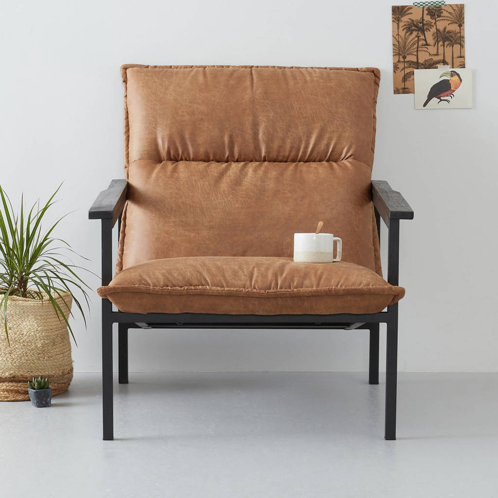wijsheid Kleverig lavendel Wehkamp Home eco-leren fauteuil Kolono | wehkamp