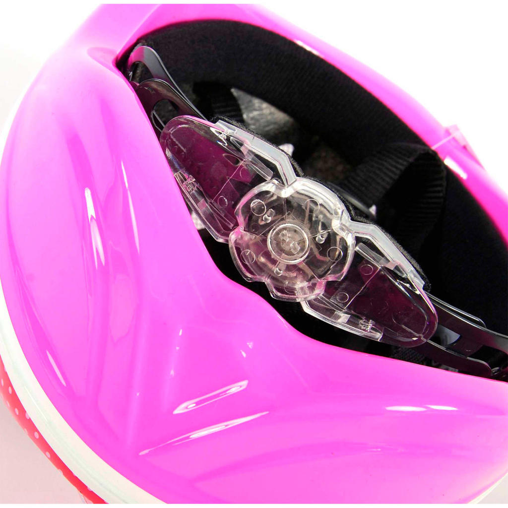 Volare kinder fiets/skate helm deluxe roze wehkamp