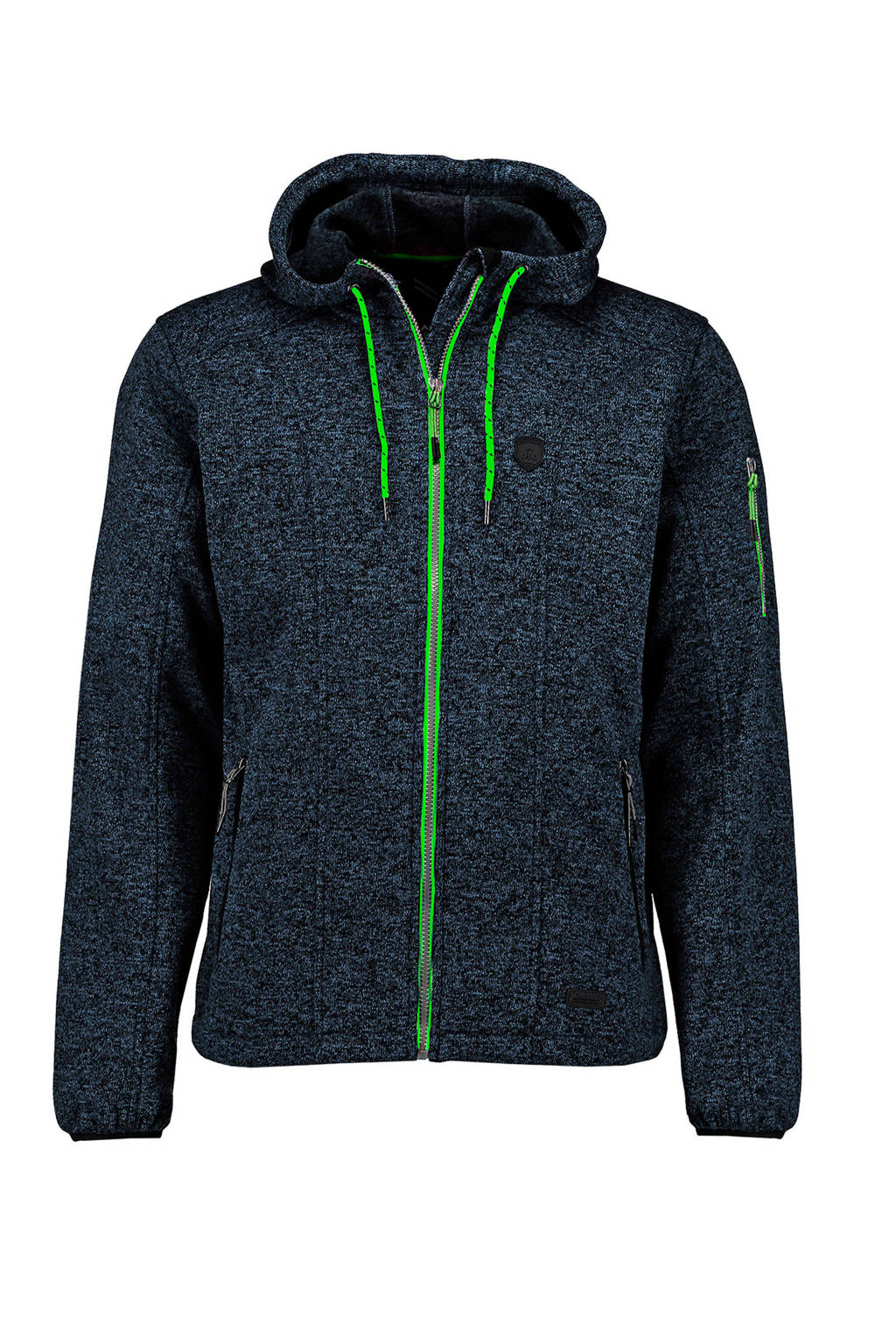 Kjelvik fleece vest Ury XG donkerblauw/groen, Donkerblauw