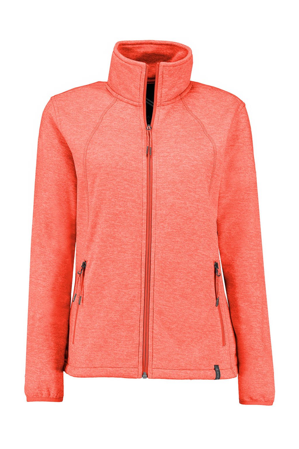 Kjelvik fleece jack koraalrood, Koraalrood