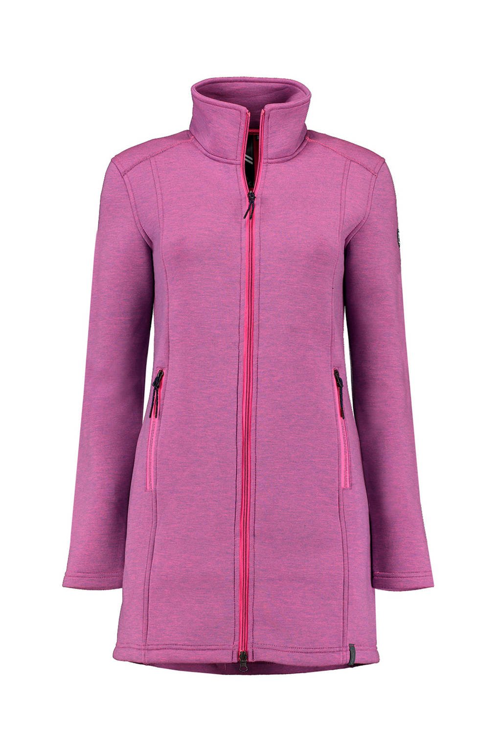 Kjelvik lange fleece jack Wyara roze, Pink
