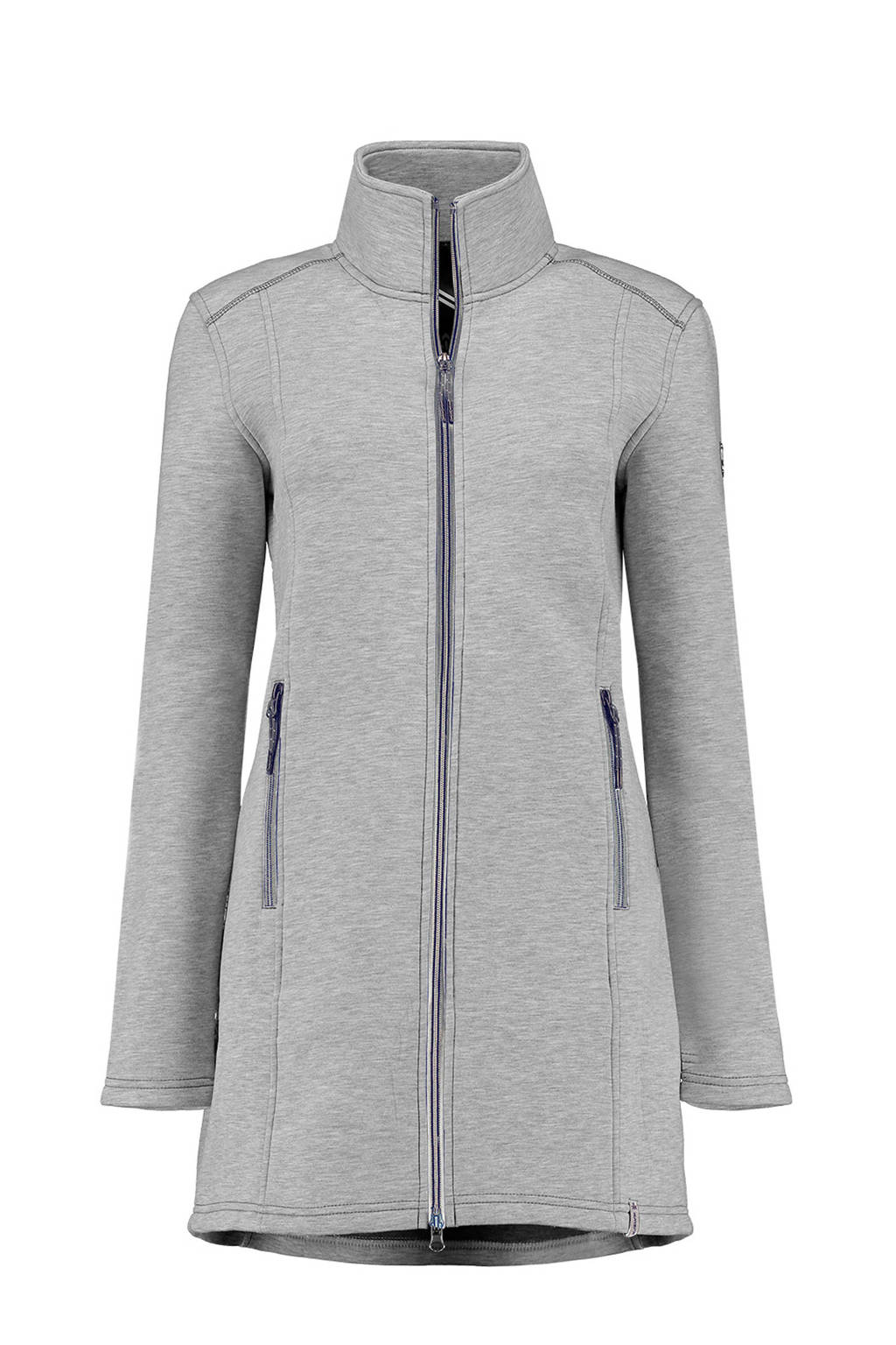 Kjelvik lang fleece jack Wyara donkerblauw, Grey