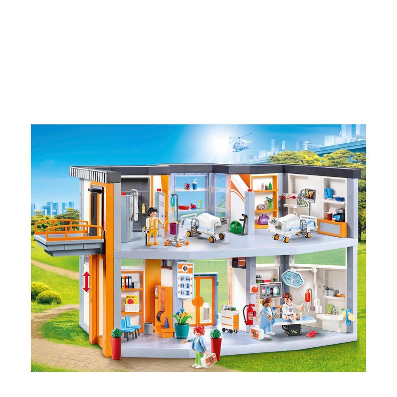 PLAYMOBIL City life 70191 Ziekenhuis met Coppens Warenhuis