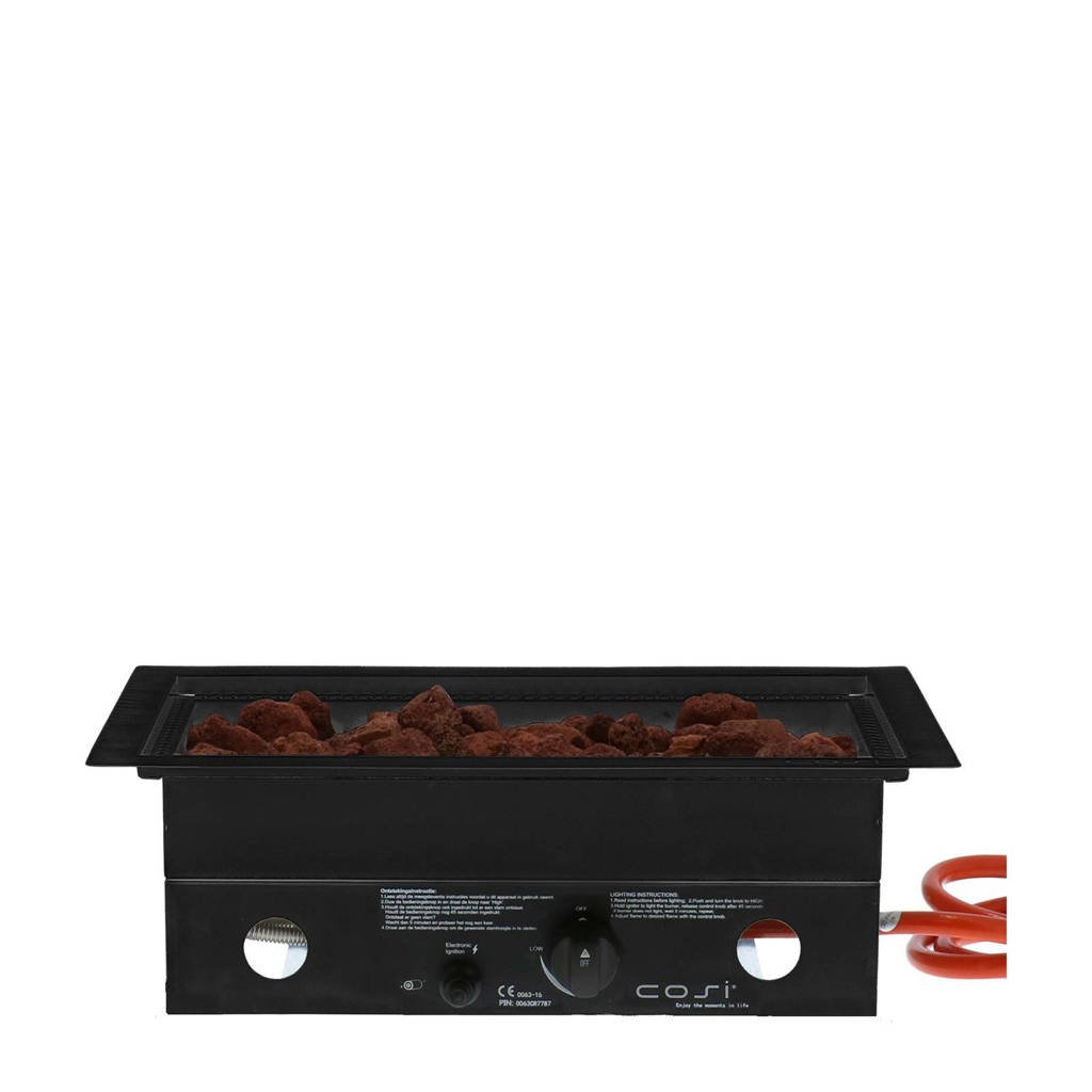 Cosi Fires Cosiburner rectangular 52x32 cm, Zwart