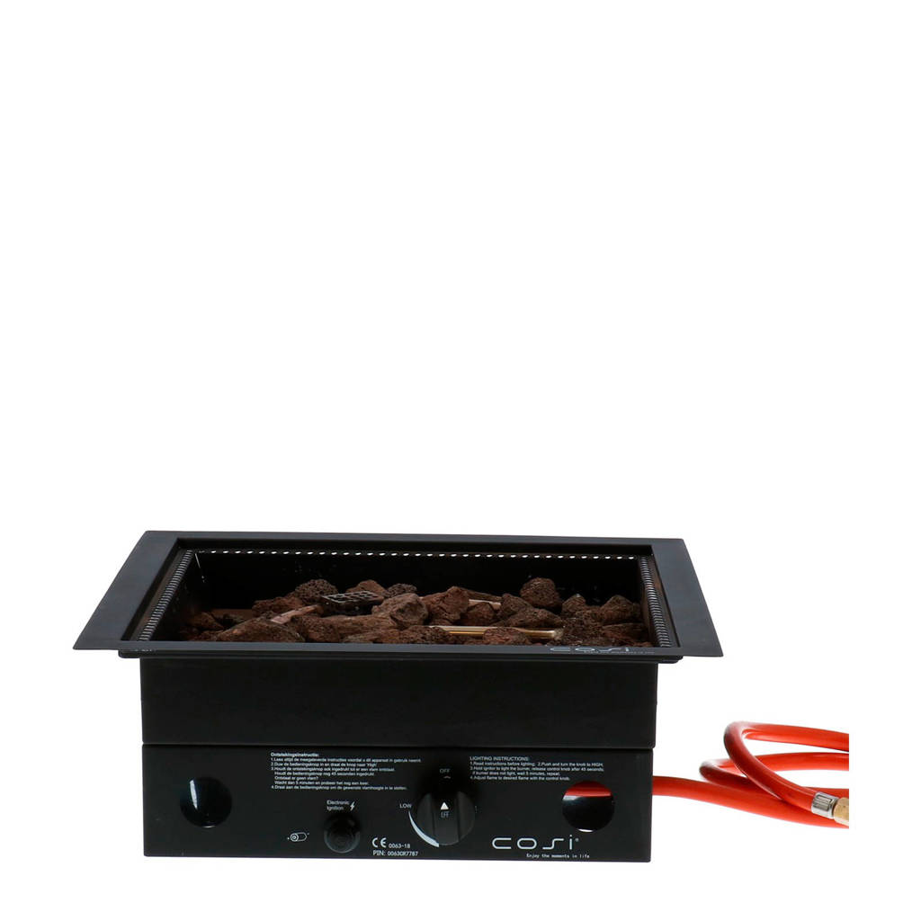 Cosi Fires Cosiburner square 40x40 cm, Zwart