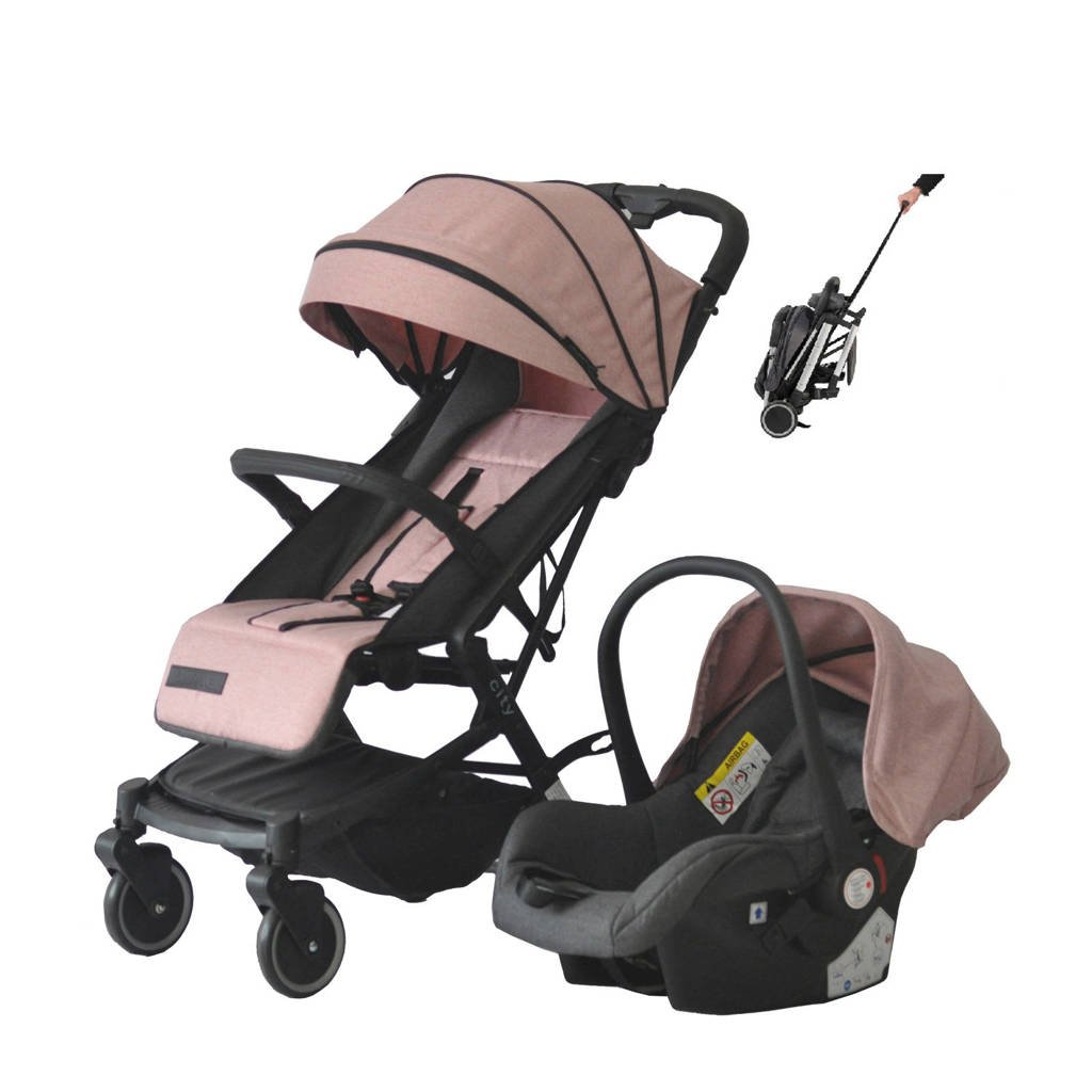 Xadventure Xline City buggy+autostoel 0+ oudroze, Oudroze