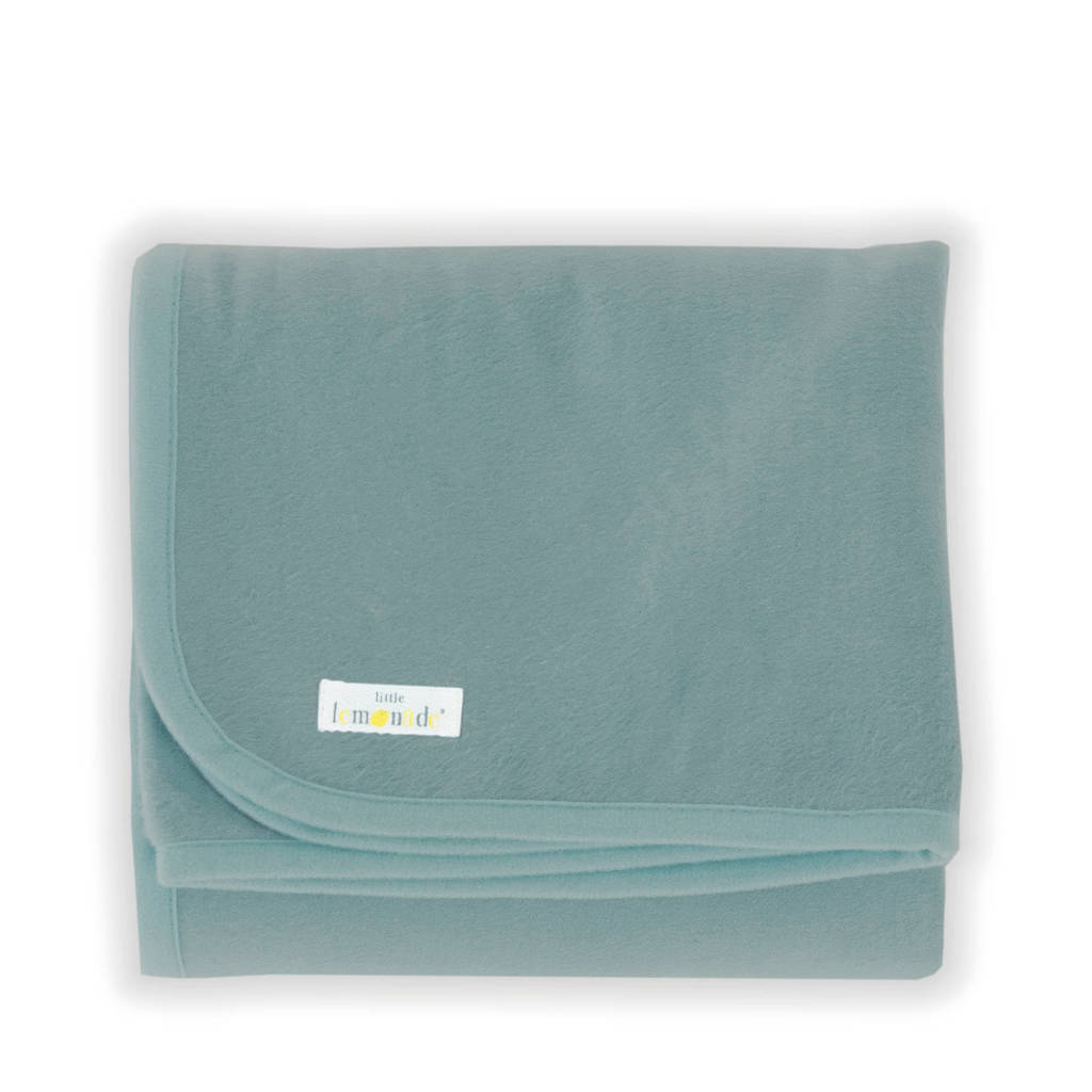 Little Lemonade wiegdeken 75x100cm stone green, Stone Green