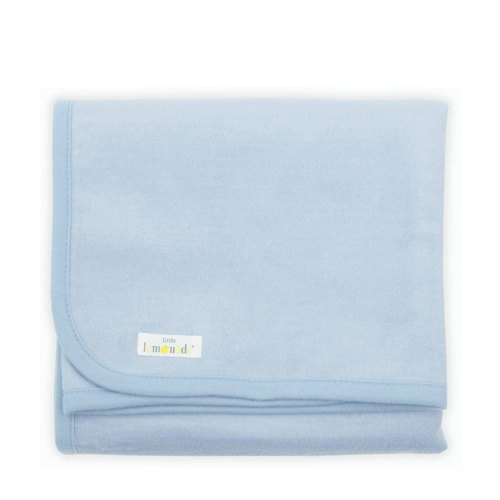 Little Lemonade wiegdeken 75x100 cm baby blue, Baby Blue