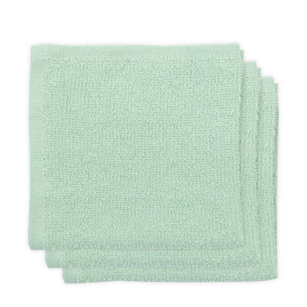 Little Lemonade monddoekje badstof mintgroen - set van 3, Mint