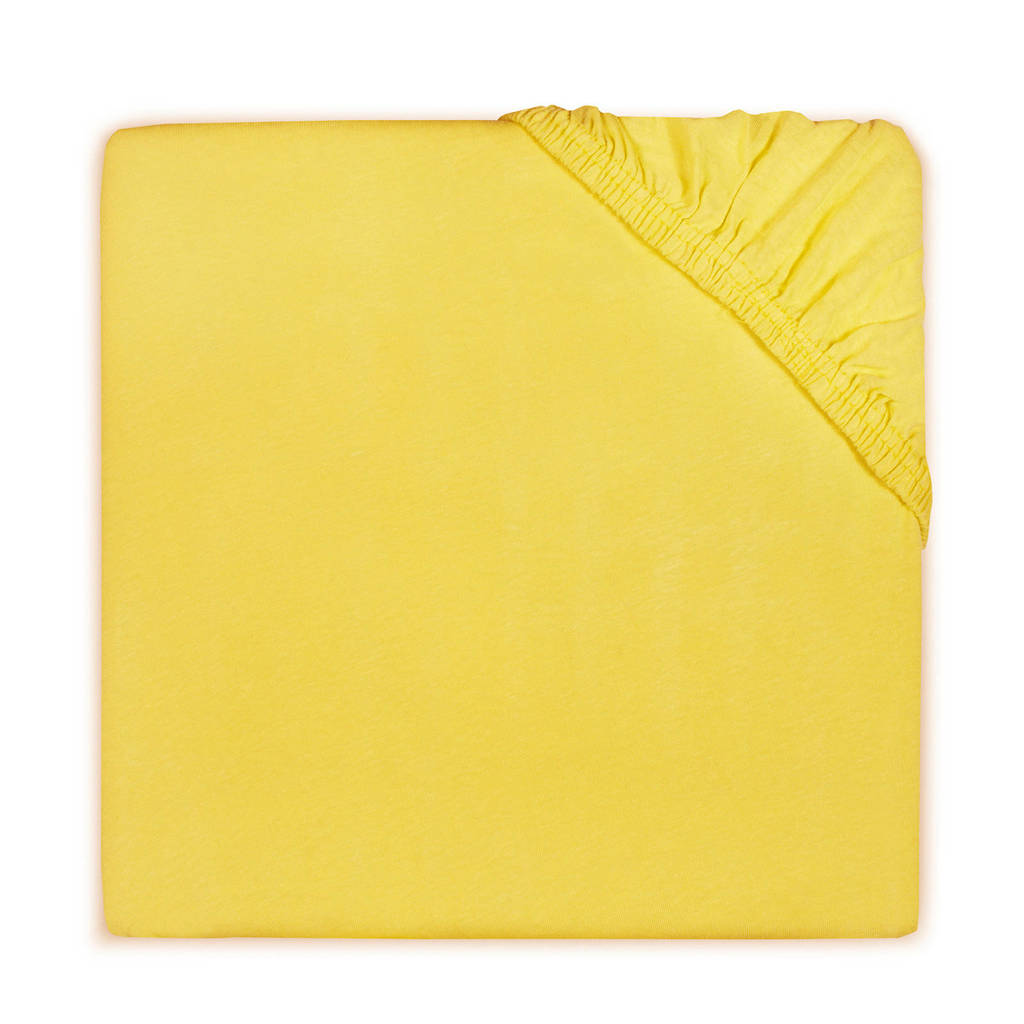 Little Lemonade katoenen hoeslaken 60x120 cm Geel