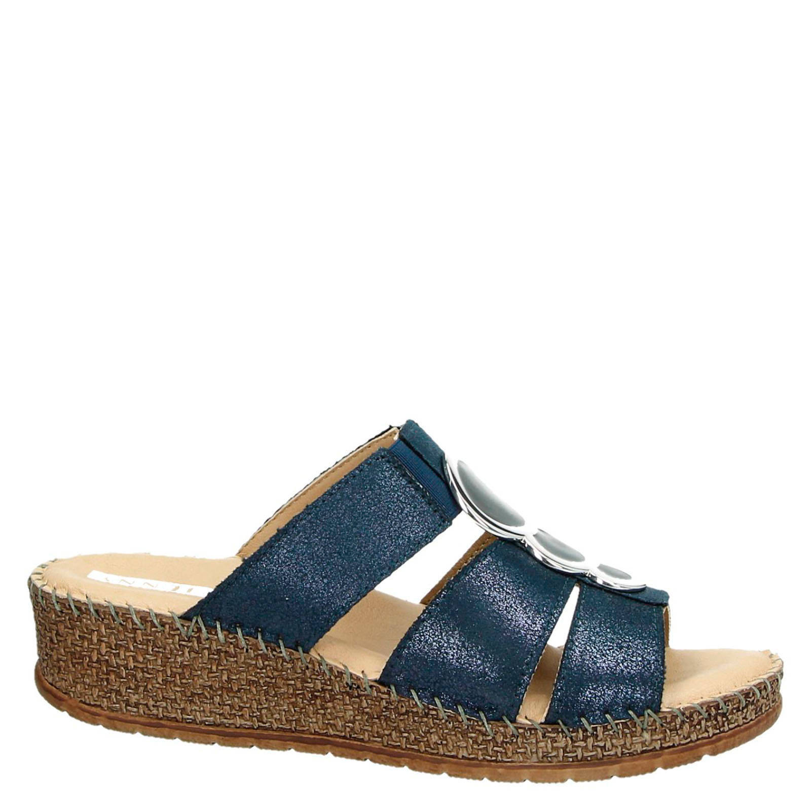Jenny by Ara slippers blauw | wehkamp