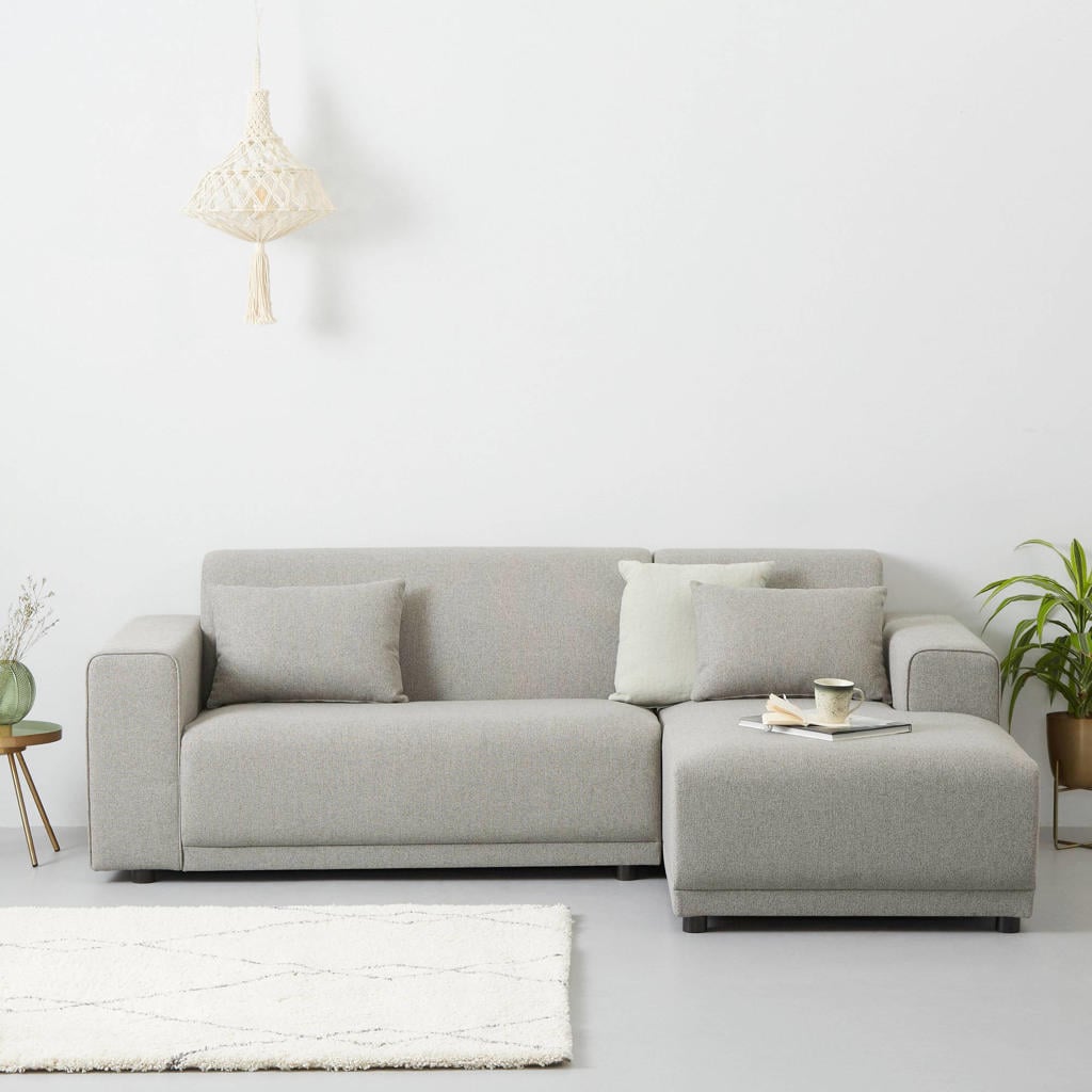 Wehkamp Home hoekbank rechts Bornholm - lichtgrijs