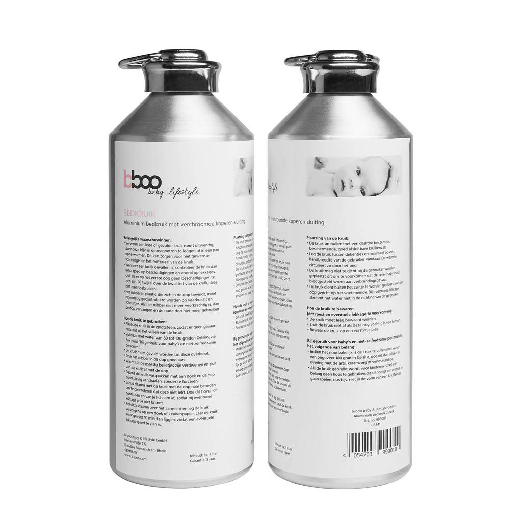 Meyco aluminium bedkruik - set van 2
