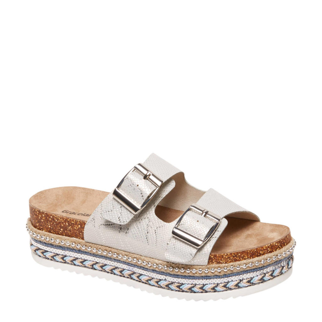 slipper met plateauzool