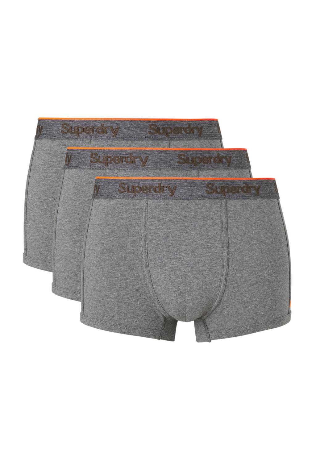 Superdry boxershort (set van 3), Grijs melee
