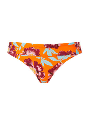 bikinibroekje met all over print oranje