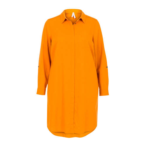 Miss Etam Regulier blousejurk oranje Miss Etam Regulier blousejurk oranje