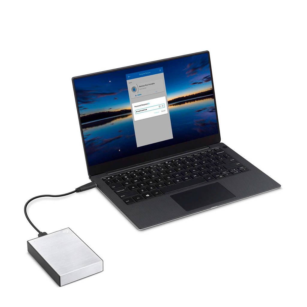 Seagate Backup Plus Portable externe harde schijf 4TB zilver wehkamp