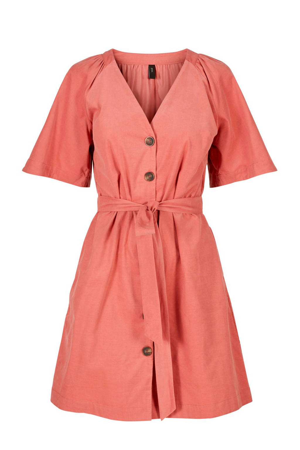 Y.A.S jurk met strikdetail roze, Roze