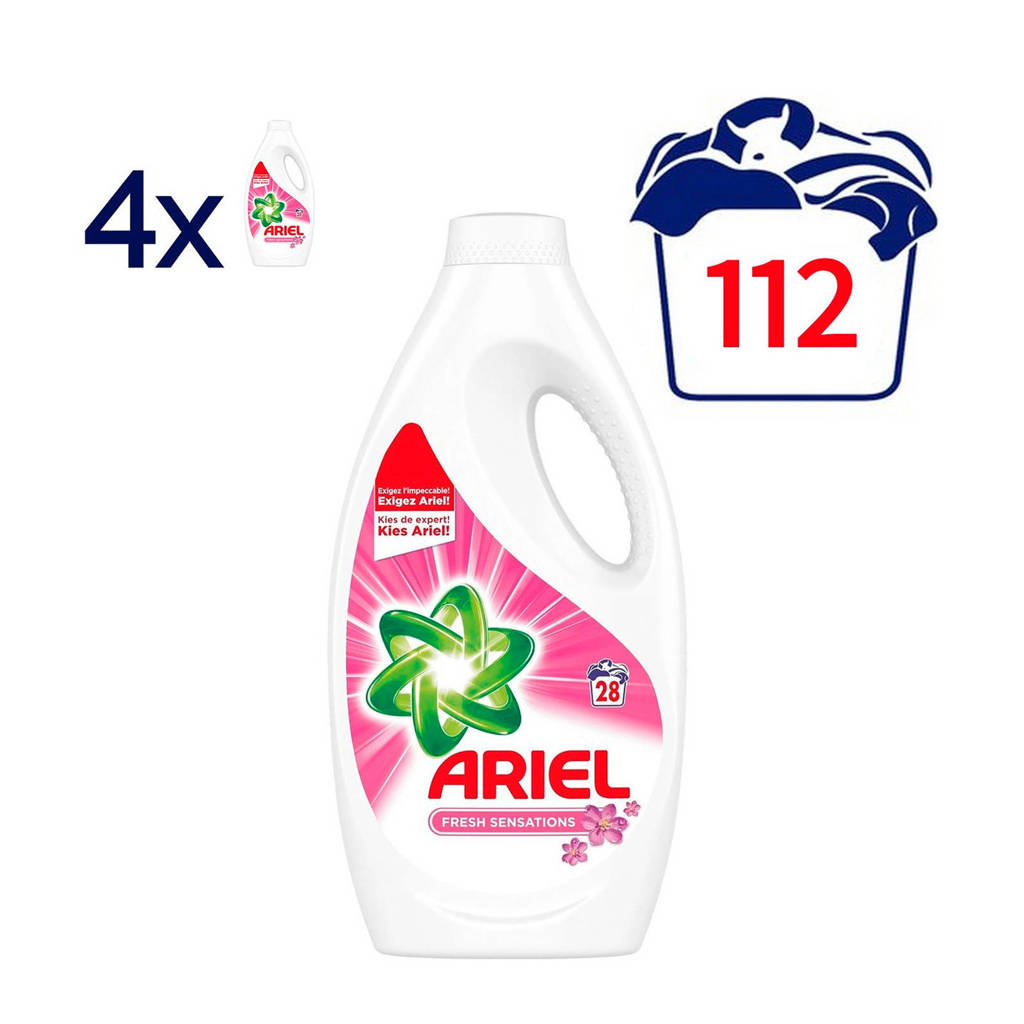Ariel Sensation Pink vloeibaar wasmiddel 4 x 28 wasbeurten