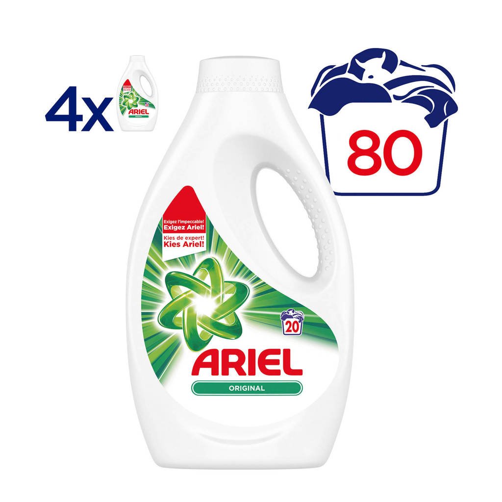 Ariel Original vloeibaar wasmiddel 4 x 20 wasbeurten