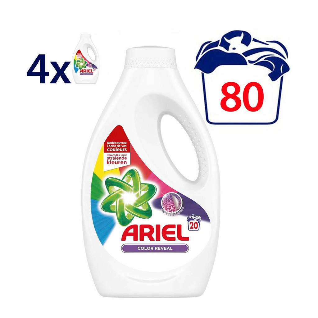 Ariel Color Reveal vloeibaar wasmiddel 4 x 20 wasbeurten