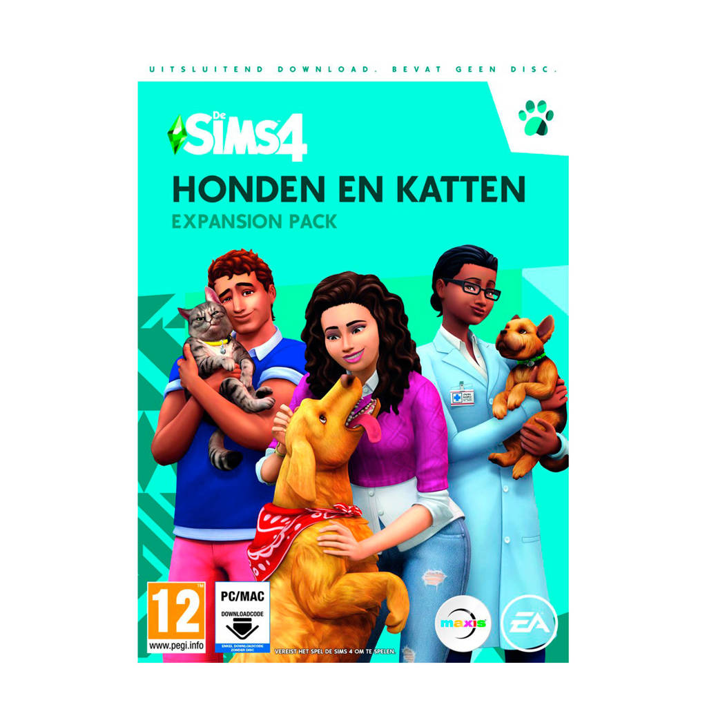 De Sims 4 Honden en katten - download code (PC)