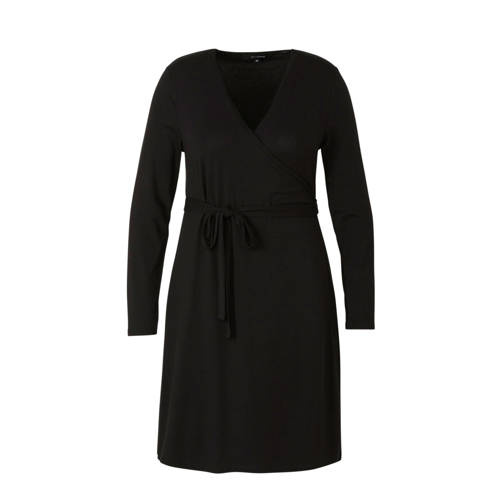 anytime Plus size wikkeljurk zwart anytime Plus size wikkeljurk zwart