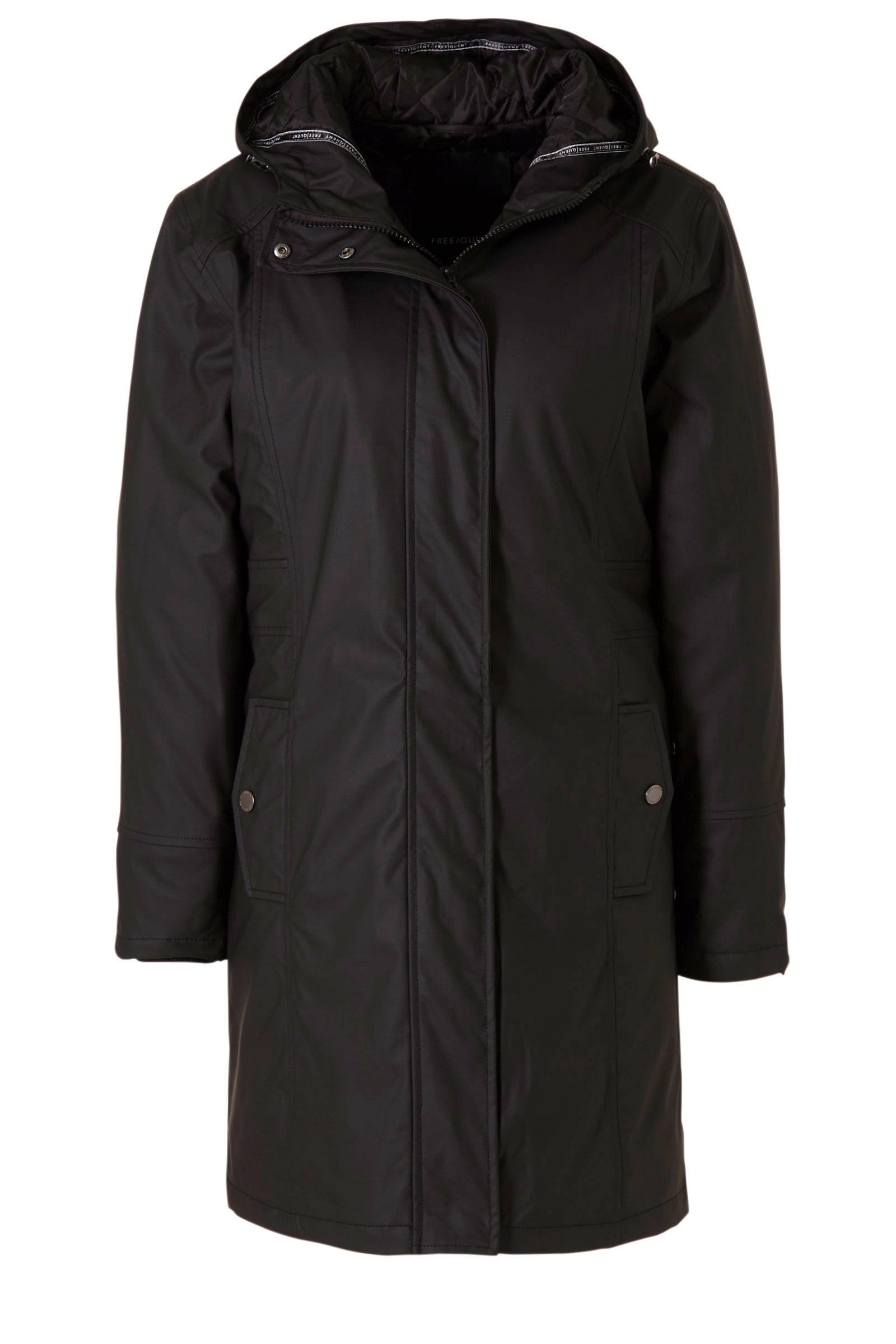 FREEQUENT coated winterjas zwart | wehkamp FREEQUENT coated winterjas zwart | wehkamp