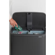 thumbnail: Brabantia Bo Touch Bin Prullenbak - 2 x 30 l - Matt Black