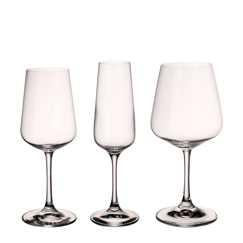 Villeroy & Boch Ovid glazenset - Glas (12-delig), Transparant