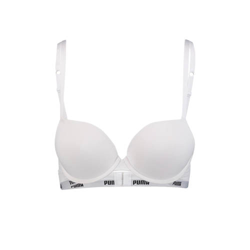 Puma voorgevormde push-up bh wit afbeelding