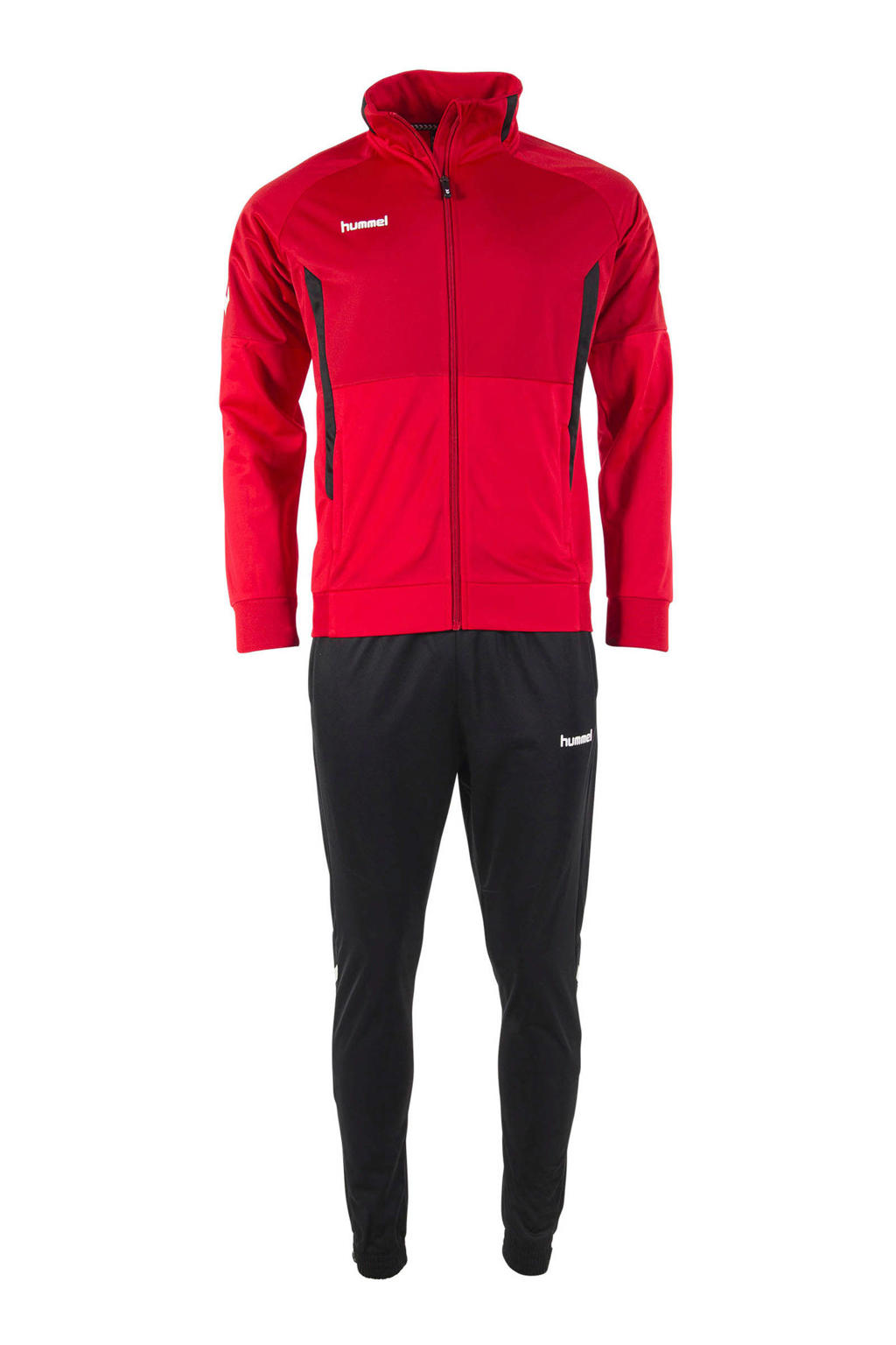 hummel Junior  trainingspak rood/zwart