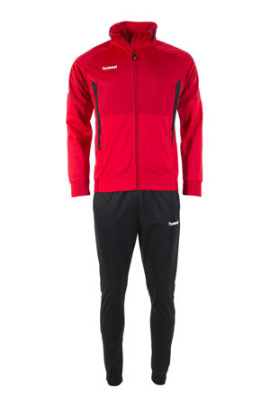 Junior trainingspak rood/zwart