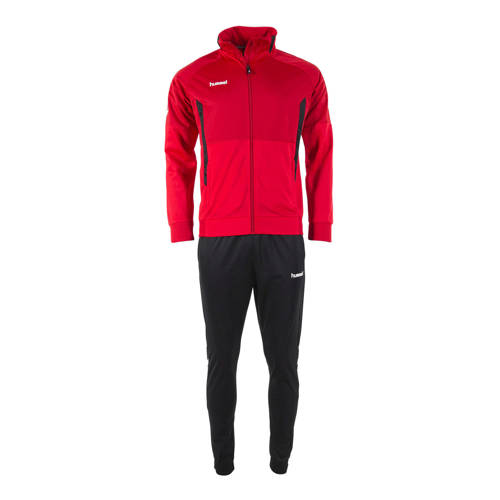 hummel Junior trainingspak rood/zwart afbeelding