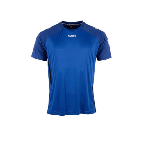 hummel voetbalshirt blauw afbeelding