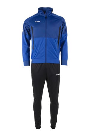 Junior trainingspak blauw/zwart