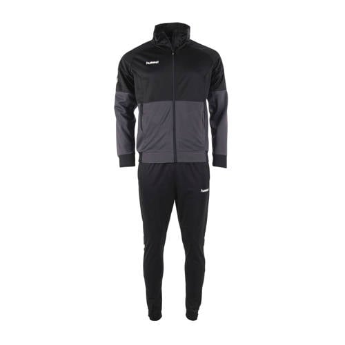 hummel Senior trainingspak grijs/zwart afbeelding