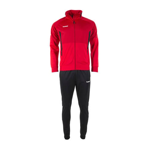 hummel Senior trainingspak rood/zwart afbeelding