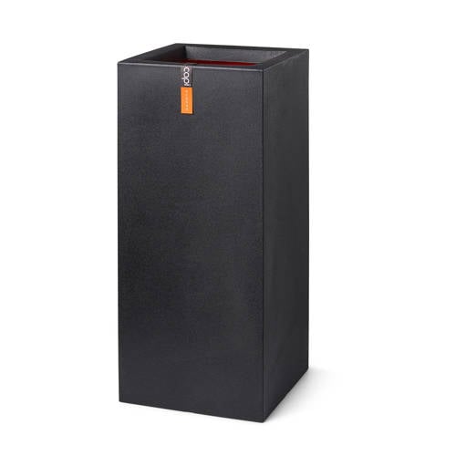 Capi bloempot Urban Smooth (Ø36×79 cm) – Zwart