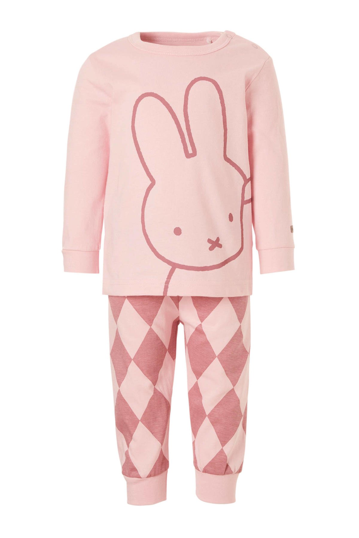 Haat nog een keer meel nijntje pyjama met print roze | wehkamp