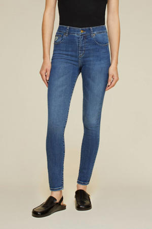 high waist skinny jeans dark denim