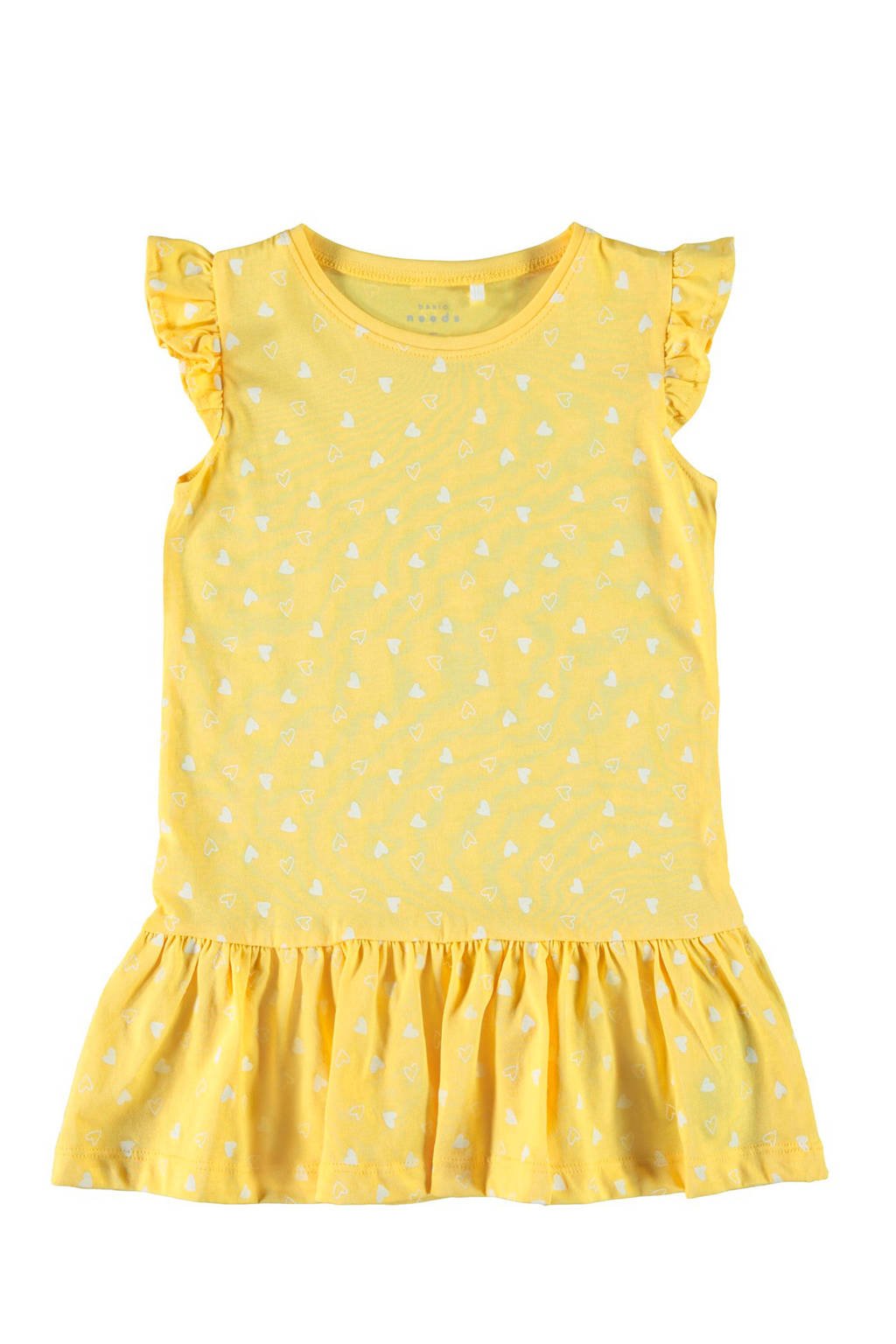 name it jurk Vida met hartjes geel, Pale Marigold