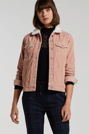 top met kant donkerblauw