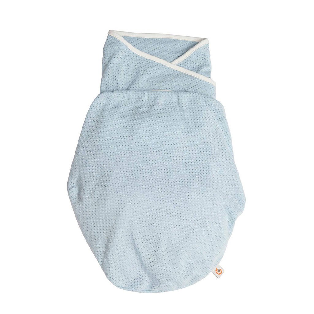 Ergobaby Swaddler inbakerdoek light weight blue, Blauw