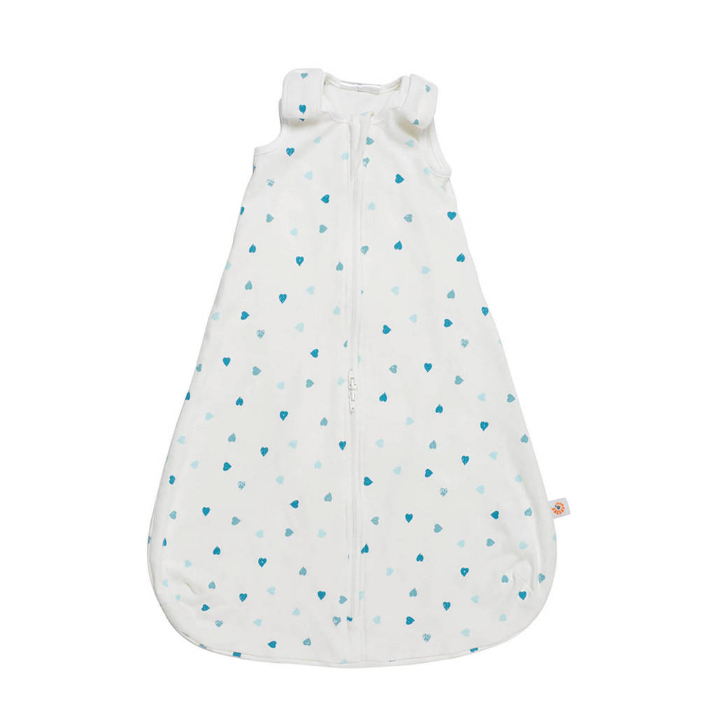 Ergobaby Classic baby slaapzak heart to heart, Wit/blauw