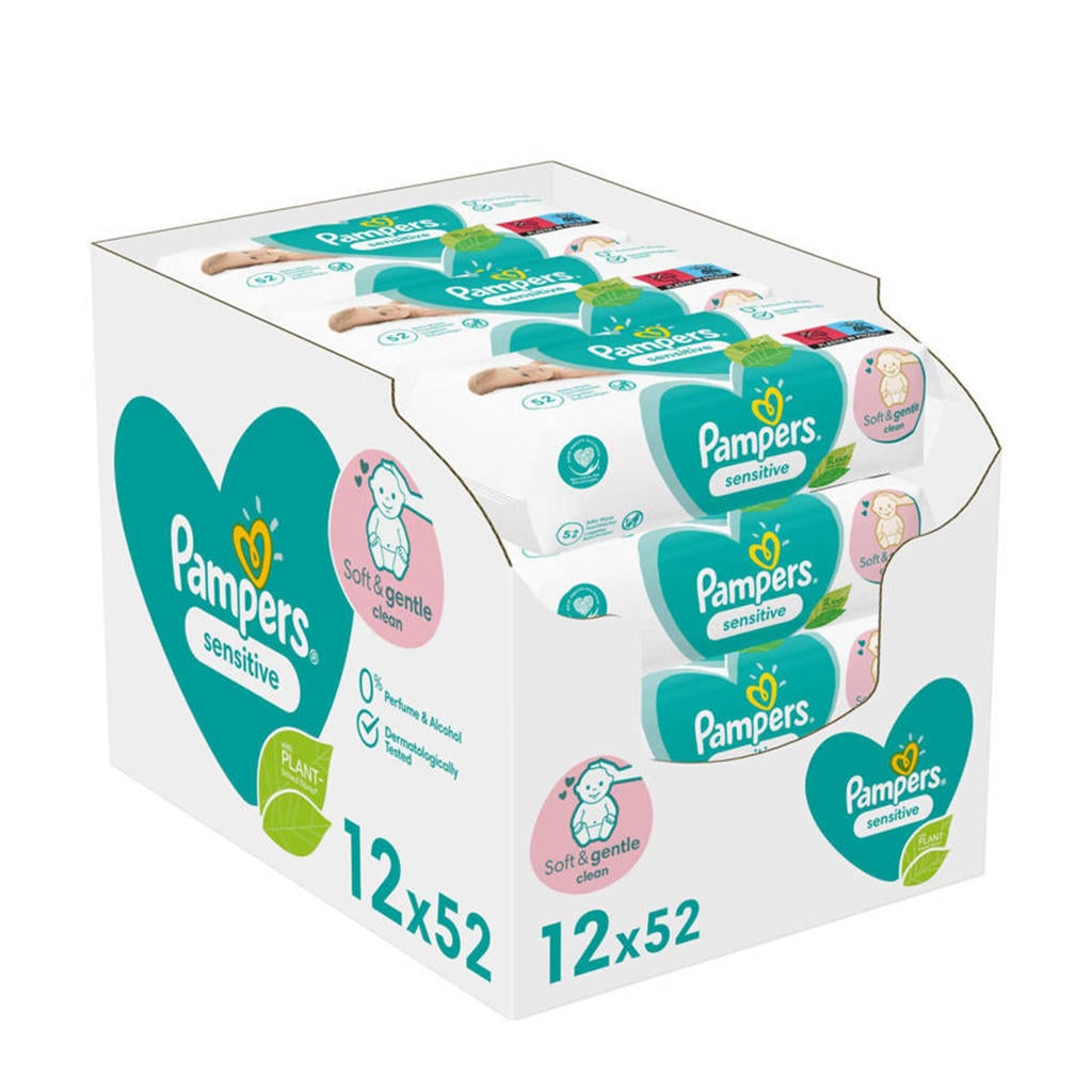 Pampers Sensitive 12 x 52 babydoekjes