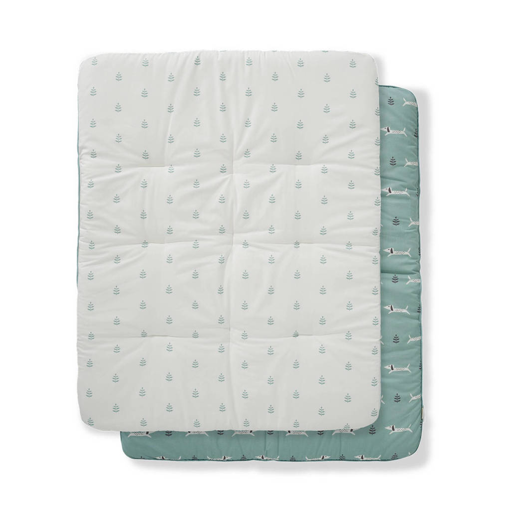 Fresk boxkleed Dachsy, Blauw/wit