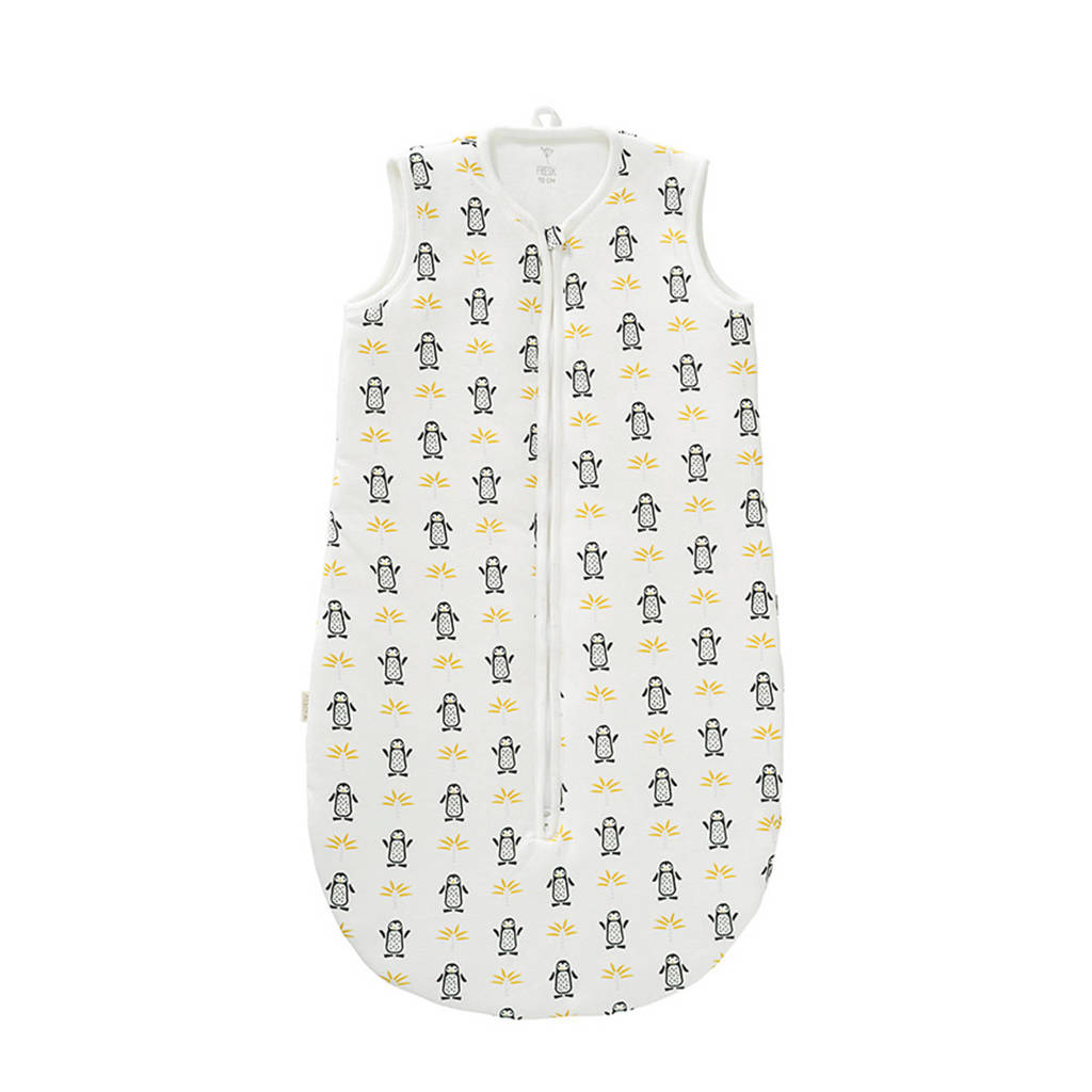 Fresk baby slaapzak wit/geel, Wit/geel